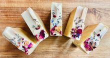 Load image into Gallery viewer, Rose and Lavender soap with Rose Geranium & Lavender essential oils