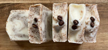 Load image into Gallery viewer, Coffee Scrub soap, with organic ground coffee. Unscented & exfoliating