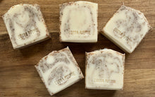 Load image into Gallery viewer, Coffee Scrub soap, with organic ground coffee. Unscented &amp; exfoliating
