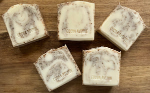 Coffee Scrub soap, with organic ground coffee. Unscented & exfoliating