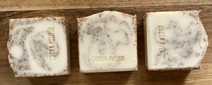 Coffee Scrub soap, with organic ground coffee. Unscented & exfoliating