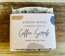 Load image into Gallery viewer, Coffee Scrub soap, with organic ground coffee. Unscented &amp; exfoliating
